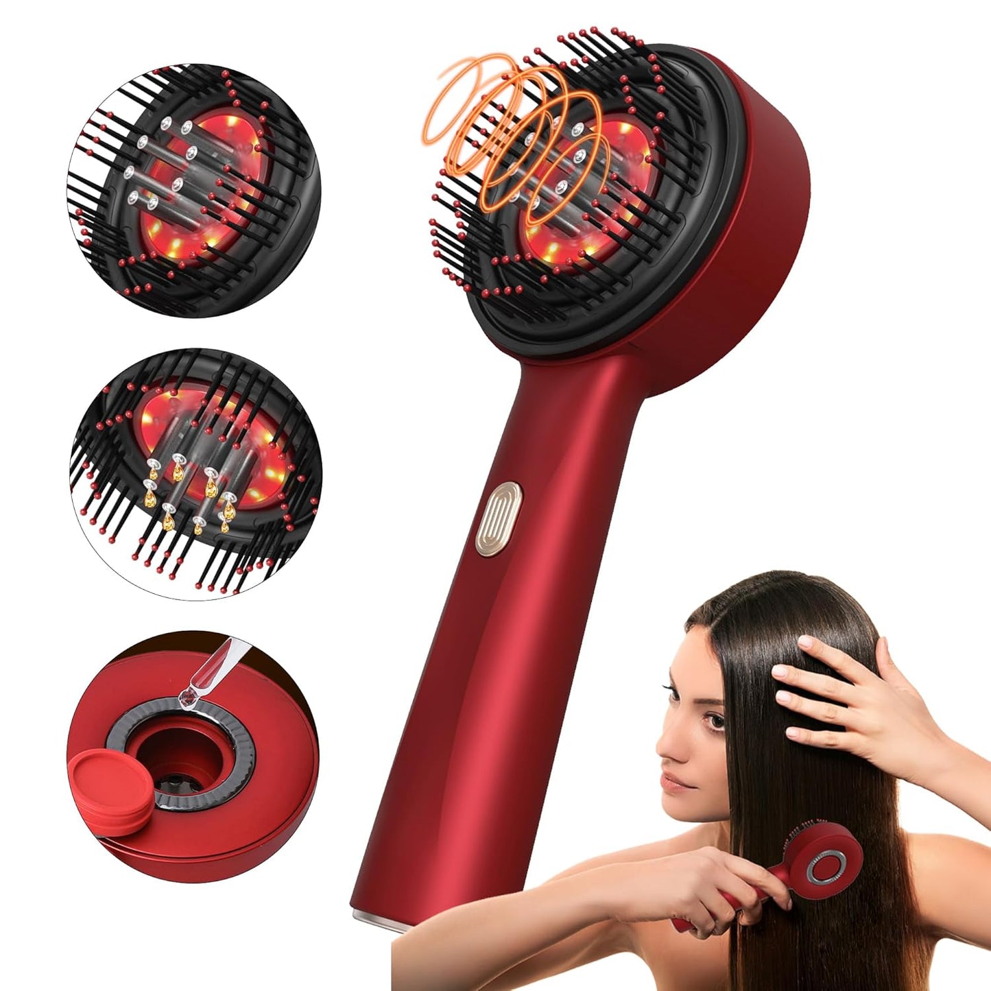 2-in-1 Electric Hair Growth Brush & Scalp Massager