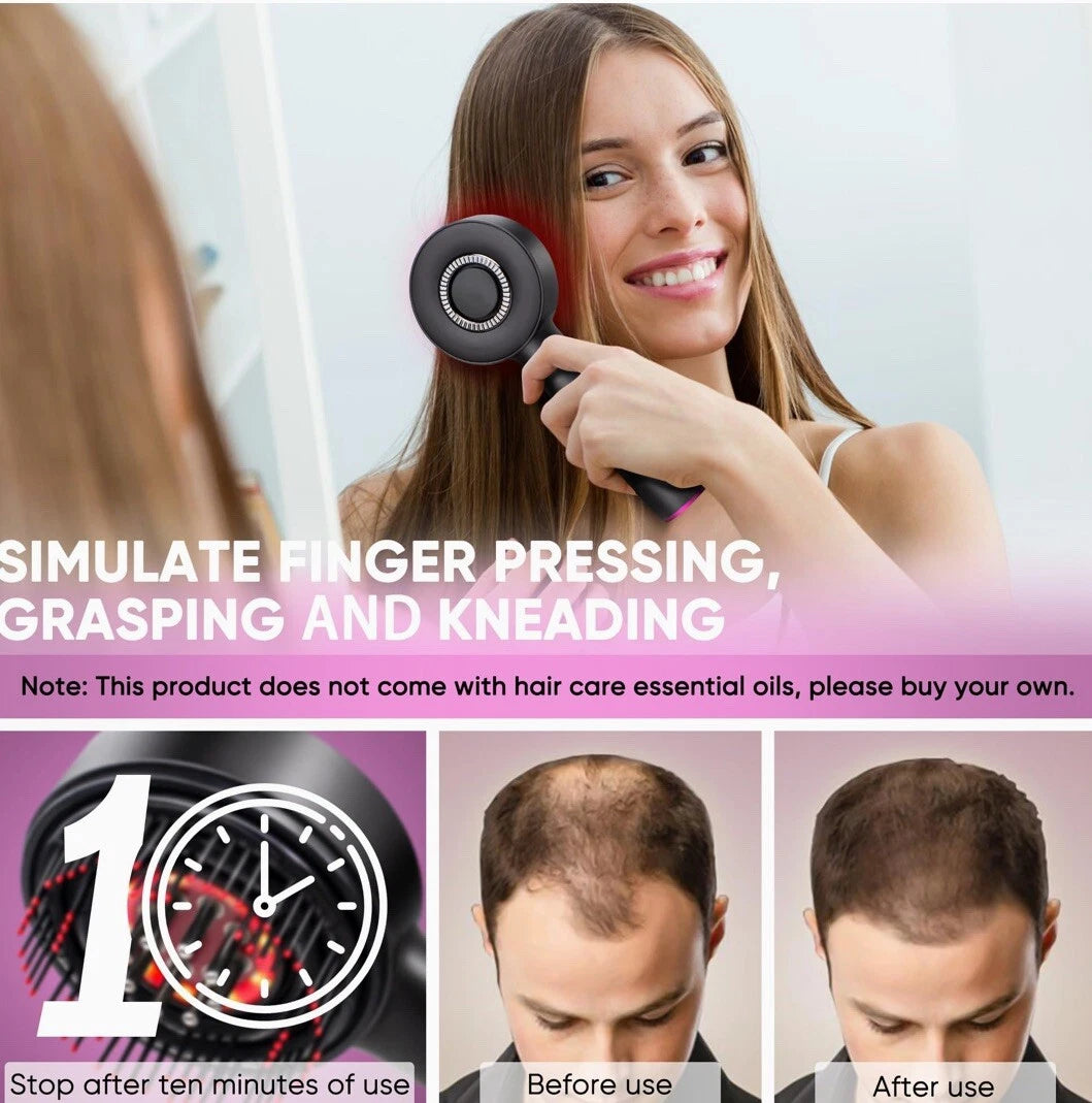 2-in-1 Electric Hair Growth Brush & Scalp Massager