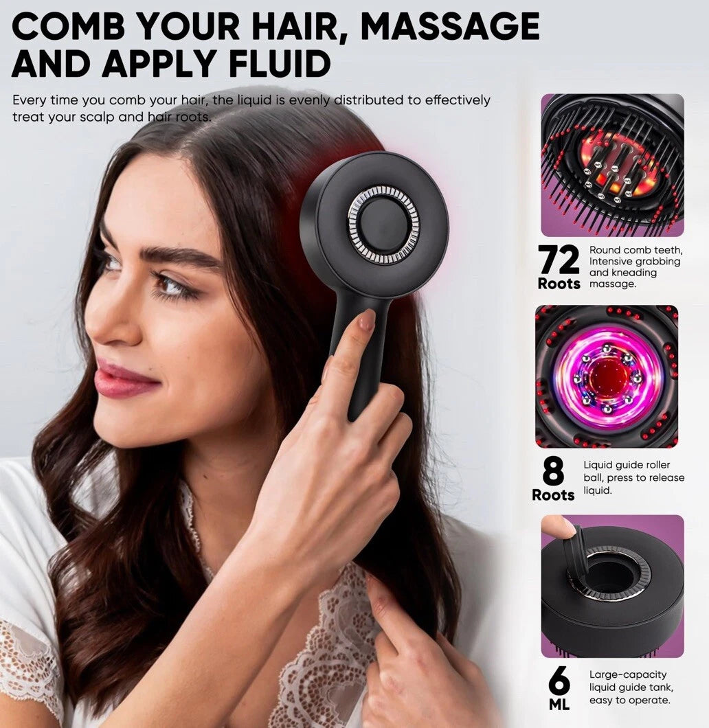 2-in-1 Electric Hair Growth Brush & Scalp Massager