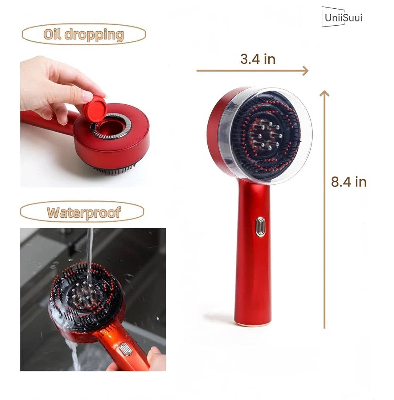 2-in-1 Electric Hair Growth Brush & Scalp Massager
